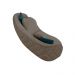 Sofá Decorativo 288cm com Almofadas Redondas Clarke Veludo Bege G45 - Gran Belo