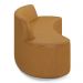 Sofá Decorativo 3 Lugares 180cm Bélgica Curvo PU Caramelo G15 - Gran Belo