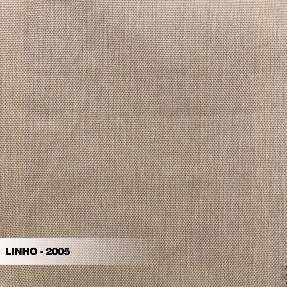 Sofá Decorativo 3 Lugares 200cm Pés em Aço Stagno Linho Bege G63 - Gran Belo