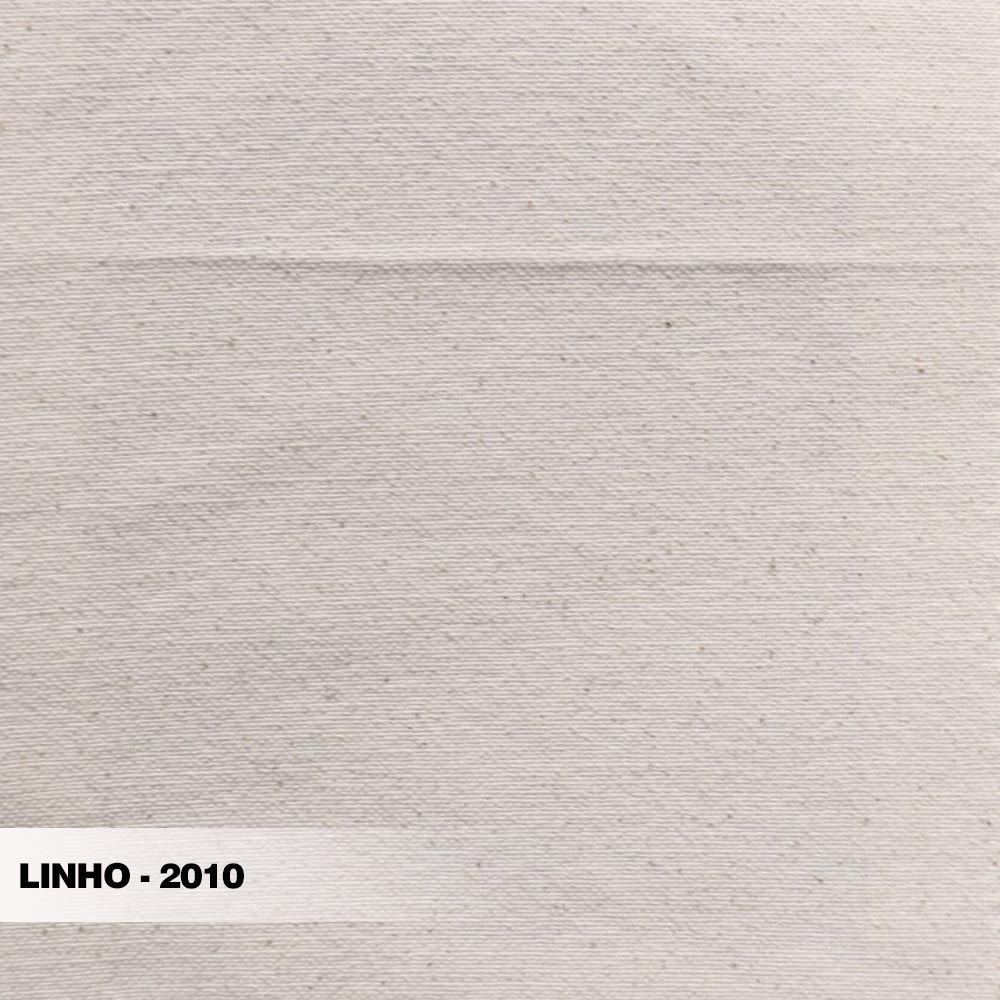 Sofá Decorativo 3 Lugares 200cm Pés em Aço Stagno Linho Off White Rústico G63 - Gran Belo