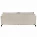 Sofá Decorativo 3 Lugares 200cm Pés em Aço Stagno Linho Off White Rústico G63 - Gran Belo