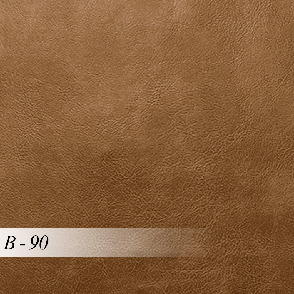 Sofá Decorativo 3 Lugares 210cm Joel Curvo com Encosto PU Caramelo G15 - Gran Belo