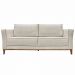 Sofá Decorativo 3 Lugares 210cm Pés em Madeira Tarantino Linho Off White Rústico G63 - Gran Belo