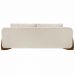 Sofá Decorativo 3 Lugares 220cm Pés em Madeira Buzz Linho Off White Rústico G63 - Gran Belo