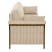 Sofá Decorativo 3 Lugares 222cm Market Linho Champagne G45 - Gran Belo