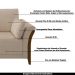 Sofá Decorativo 3 Lugares 222cm Market Linho Cru G45 - Gran Belo