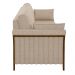 Sofá Decorativo 3 Lugares 222cm Market Linho Cru G45 - Gran Belo