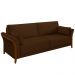 Sofá Decorativo 3 Lugares 222cm Market Veludo Marrom G45 - Gran Belo