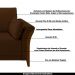 Sofá Decorativo 3 Lugares 222cm Market Veludo Marrom G45 - Gran Belo
