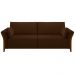 Sofá Decorativo 3 Lugares 222cm Market Veludo Marrom G45 - Gran Belo