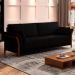 Sofá Decorativo 3 Lugares 222cm Market Veludo Preto G45 - Gran Belo