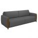Sofá Decorativo 3 Lugares 223cm Maceió Linho Chumbo G45 - Gran Belo