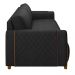 Sofá Decorativo 3 Lugares 223cm Maceió PU Cinza G45 - Gran Belo