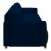 Sofá Decorativo 3 Lugares 223cm Maceió Veludo Azul Marinho G45 - Gran Belo