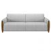 Sofá Decorativo 3 Lugares 223cm Maceió Veludo Cinza G45 - Gran Belo