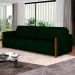 Sofá Decorativo 3 Lugares 223cm Maceió Veludo Verde G45 - Gran Belo
