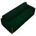 Sofá Decorativo 3 Lugares 223cm Maceió Veludo Verde G45 - Gran Belo