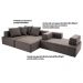 Sofá Decorativo 3 Módulos e 5 Encostos Happiness Com 4 Almofadas Linho Cinza G66 - Gran Belo