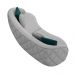Sofá Decorativo 318cm com Almofadas Redondas Clarke Linho Cinza G45 - Gran Belo