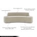 Sofá Decorativo 4 Lugares 230cm Bélgica Curvo Veludo Creme G15 - Gran Belo