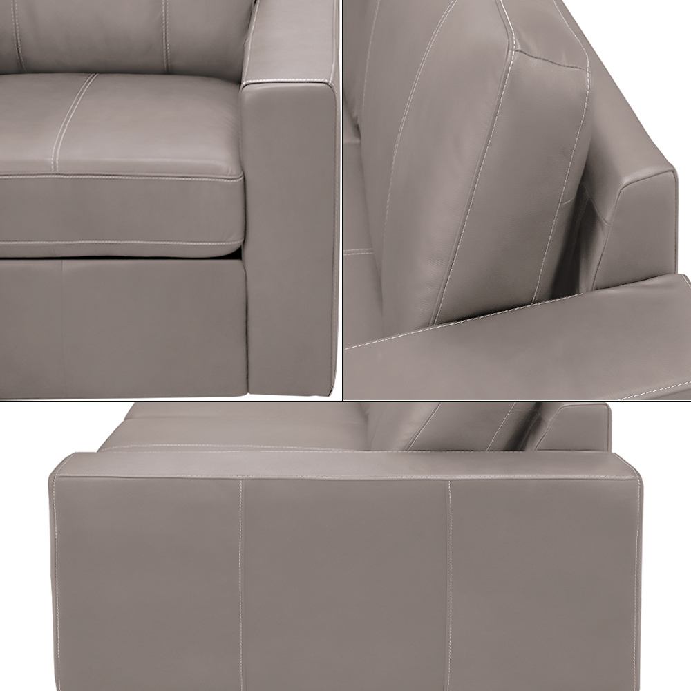 Sofá Decorativo Agatha 2 Lugares Sala de estar 150cm Pés em Madeira Couro Avelã G88 - Gran Belo