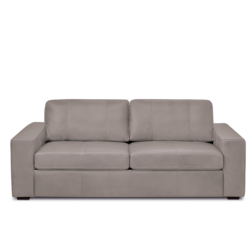Sofá Decorativo Agatha 2 Lugares Sala de estar 150cm Pés em Madeira Couro Avelã G88 - Gran Belo