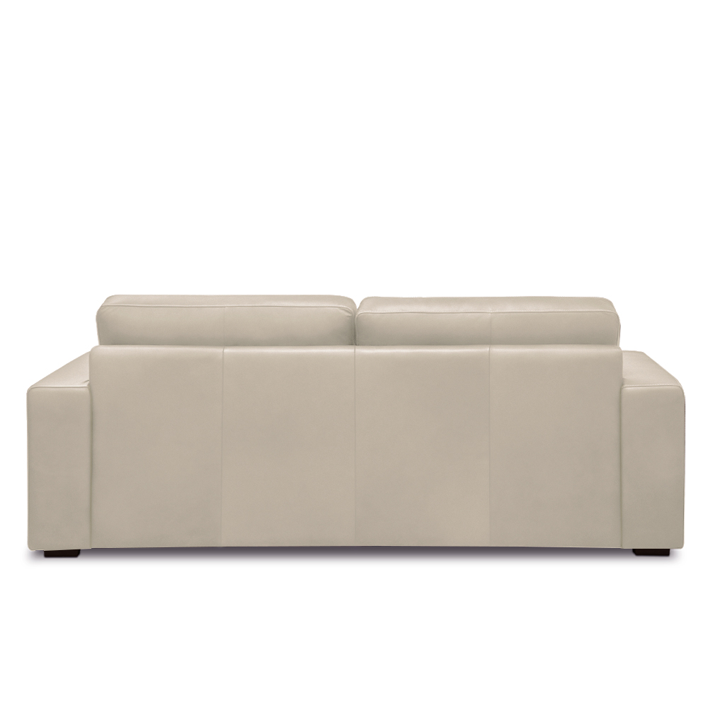 Sofá Decorativo Agatha 2 Lugares Sala de estar 150cm Pés em Madeira Couro Bege G88 - Gran Belo