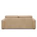 Sofá Decorativo Agatha 2 Lugares Sala de estar 150cm Pés em Madeira Couro Nude G88 - Gran Belo