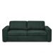 Sofá Decorativo Agatha 2 Lugares Sala de estar 150cm Pés em Madeira Couro Verde Musgo G88 - Gran Belo