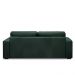 Sofá Decorativo Agatha 2 Lugares Sala de estar 150cm Pés em Madeira Couro Verde Musgo G88 - Gran Belo