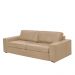 Sofá Decorativo Agatha 3 Lugares Sala de estar 235cm Pés em Madeira Couro Nude G88 - Gran Belo