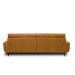Sofá Decorativo Ashton 3 Lugares Sala de estar 256cm Pés em Aço Couro Caramelo G88 - Gran Belo