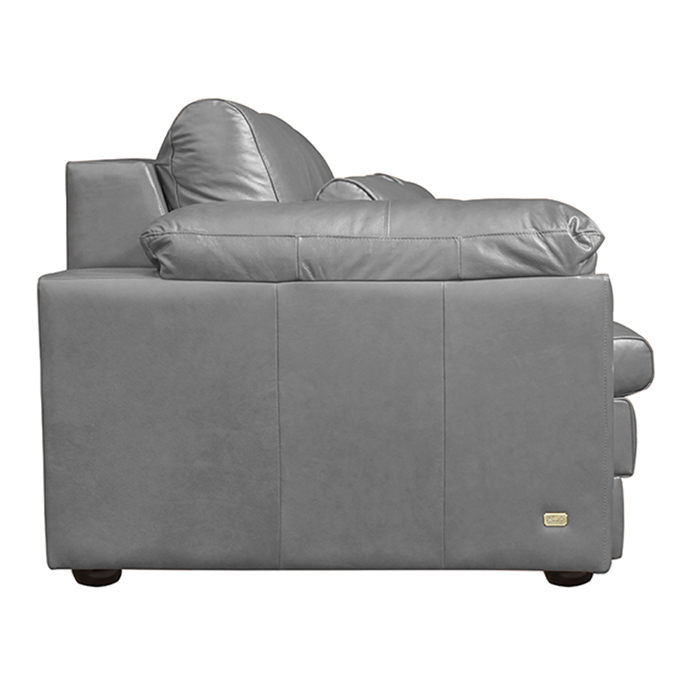 Sofá Decorativo Bali Bipartido Retrátil Sala de Estar 175cm Couro Cinza G58 - Gran Belo