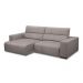 Sofá Decorativo Barbosa 3 Lugares Sala de estar 230cm Reclinável e Retrátil Couro Avelã G88 - Gran Belo