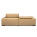 Sofá Decorativo Barbosa 3 Lugares Sala de estar 230cm Reclinável e Retrátil Couro Nude G88 - Gran Belo