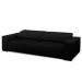 Sofá Decorativo Barbosa 3 Lugares Sala de estar 230cm Reclinável e Retrátil Couro Preto G88 - Gran Belo