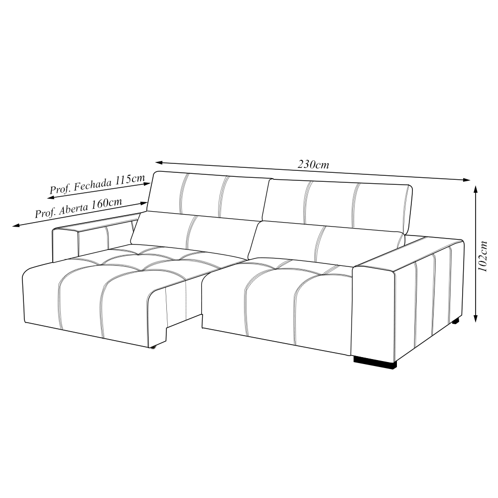 Sofá Decorativo Barbosa 3 Lugares Sala de estar 230cm Reclinável e Retrátil Couro Verde Musgo G88 - Gran Belo
