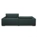 Sofá Decorativo Barbosa 3 Lugares Sala de estar 250cm Reclinável e Retrátil Couro Verde Musgo G88 - Gran Belo