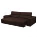 Sofá Decorativo Barbosa 5 Lugares Sala de estar 290cm Reclinável e Retrátil Couro Marrom Chocolate G88 - Gran Belo