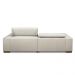 Sofá Decorativo Barbosa 5 Lugares Sala de estar 290cm Reclinável e Retrátil Couro Off White G88 - Gran Belo