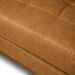 Sofá Decorativo Bruno 3 Lugares Sala de estar 240cm Pés em Madeira Couro Caramelo Manchado G88 - Gran Belo