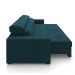 Sofá Decorativo Hugo 2 Lugares 208cm Reclinável e Retrátil Veludo Azul Marinho G45 - Gran Belo