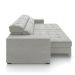 Sofá Decorativo Hugo 2 Lugares 208cm Reclinável e Retrátil Veludo Cinza Claro G45 - Gran Belo