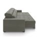 Sofá Decorativo Hugo 2 Lugares 208cm Reclinável e Retrátil Veludo Cinza G45 - Gran Belo