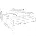 Sofá Decorativo Hugo 2 Lugares 208cm Reclinável e Retrátil Veludo Marrom G45 - Gran Belo