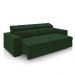 Sofá Decorativo Hugo 2 Lugares 208cm Reclinável e Retrátil Veludo Verde G45 - Gran Belo