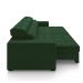 Sofá Decorativo Hugo 2 Lugares 208cm Reclinável e Retrátil Veludo Verde G45 - Gran Belo