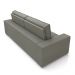 Sofá Decorativo Hugo 4 Lugares 246cm Reclinável e Retrátil Veludo Cinza G45 - Gran Belo