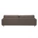 Sofá Decorativo Isaac 3 Lugares Sala de estar 210cm Pés em Aço Couro Avelã G88 - Gran Belo