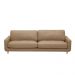 Sofá Decorativo Isaac 3 Lugares Sala de estar 240cm Pés em Aço Couro Nude G88 - Gran Belo
